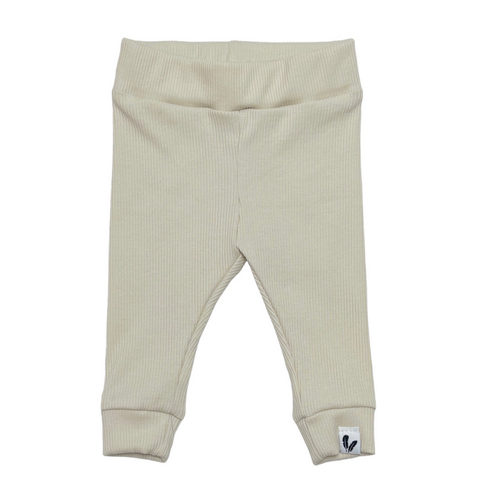 Newborn broekje rib naturel beige