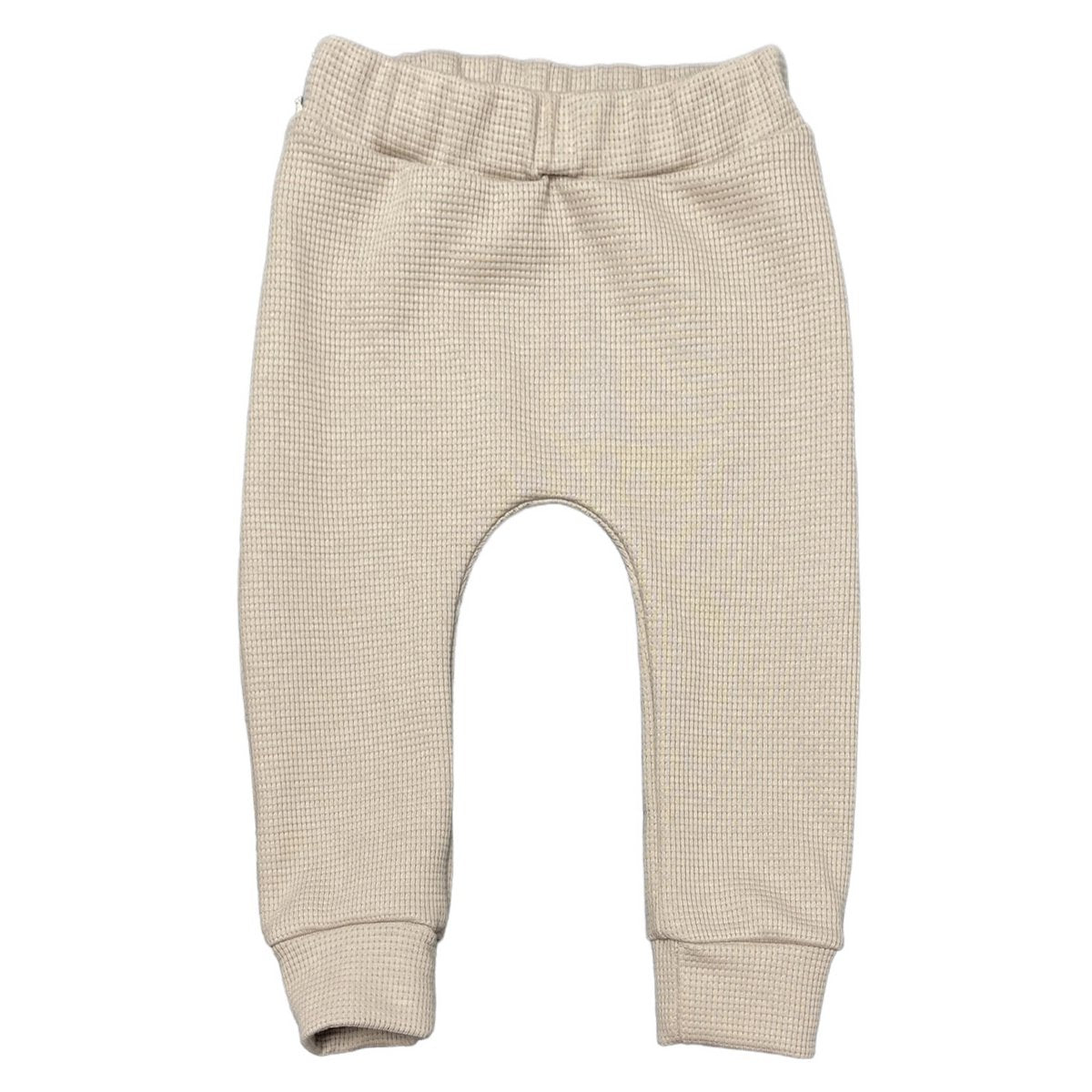 Jogger Wafel donker beige