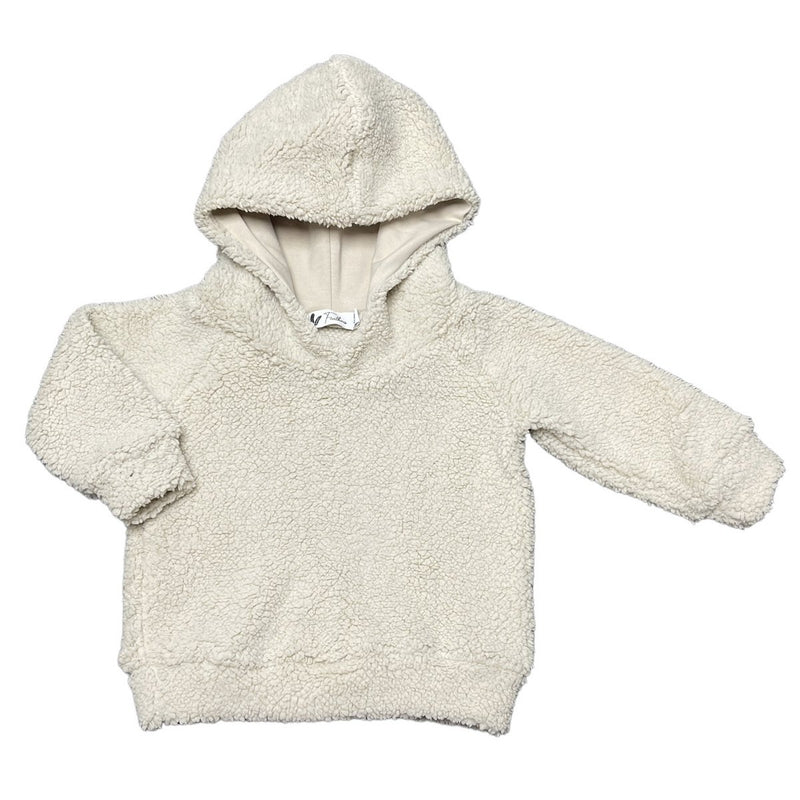 Hoodie Teddy licht beige